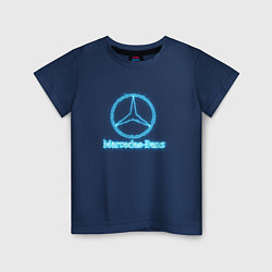 Детская футболка Mercedes-benz blue