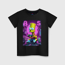 Детская футболка Bart Simpson - cool gamer