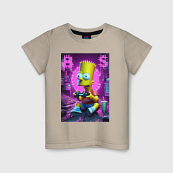 Детская футболка Bart Simpson - cool gamer