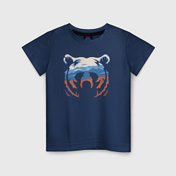 Футболка хлопковая детская Русский медведь-sultan ruart, цвет: тёмно-синий
