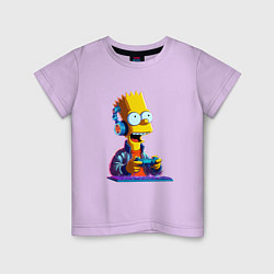 Детская футболка Bart is an avid gamer