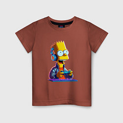 Детская футболка Bart is an avid gamer