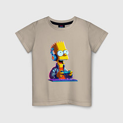 Детская футболка Bart is an avid gamer