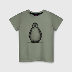 Детская футболка Пингвиненок спереди
