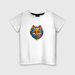 Детская футболка Красочная лисица