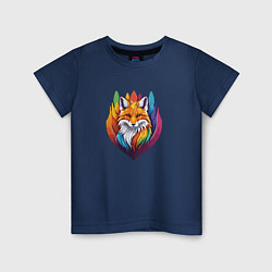 Детская футболка Радужная лисица