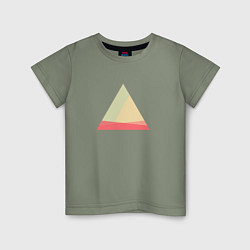 Детская футболка Абстрактные цветные треугольники
