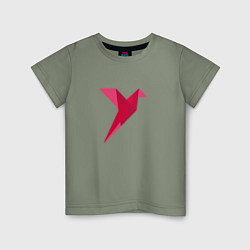 Детская футболка Геометрическая колибри