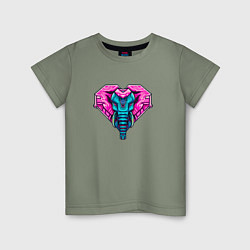 Детская футболка Кибер слон