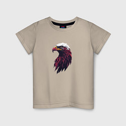 Детская футболка Арт портрет орла
