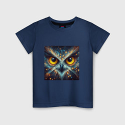 Детская футболка Портрет космической совы