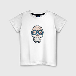 Детская футболка Милая овечка в очках
