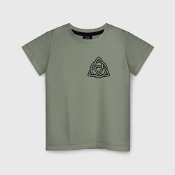 Детская футболка Символика трикветр на груди