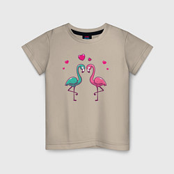 Детская футболка Flamingo love