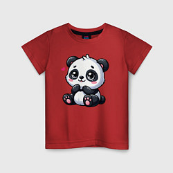 Детская футболка Забавная маленькая панда