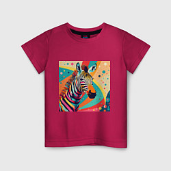 Детская футболка Неправильная зебра