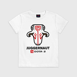Футболка хлопковая детская Juggernaut Dota 2, цвет: белый