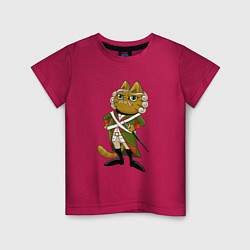 Детская футболка Кот-солдат