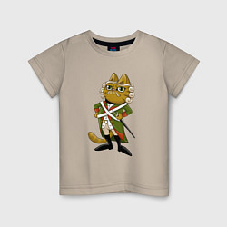 Детская футболка Кот-солдат