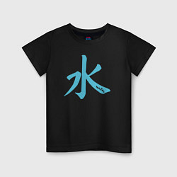 Детская футболка Вода иероглиф