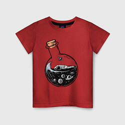 Детская футболка Космос в колбе