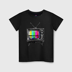 Детская футболка Старый телевизор no signal