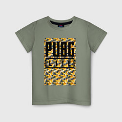 Детская футболка Pabg жёлтый милитари