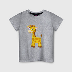 Детская футболка Милый пятнистый жираф