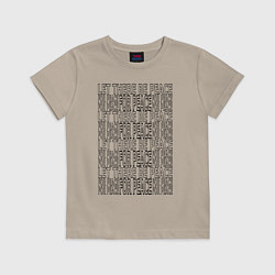 Детская футболка Let there be мир