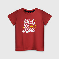 Детская футболка Girl boss crown