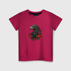 Детская футболка Орел и пуансеттия
