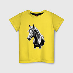 Детская футболка Портрет лошади