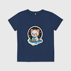 Детская футболка Собачка в звездном небе