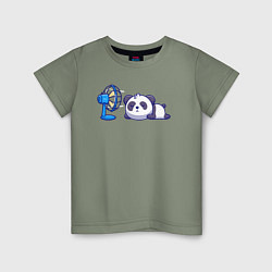 Детская футболка Панда и вентилятор