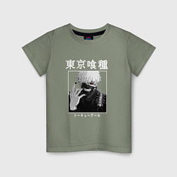 Детская футболка Аниме Токийский гуль Канеки Кен