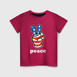 Детская футболка USA peace