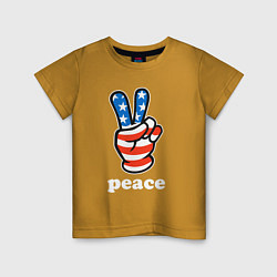 Детская футболка USA peace