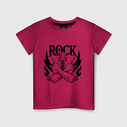 Детская футболка Rock - guitar