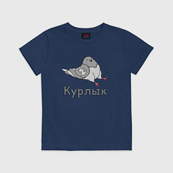 Детская футболка Курлык голубь