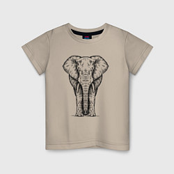 Детская футболка Слон анфас