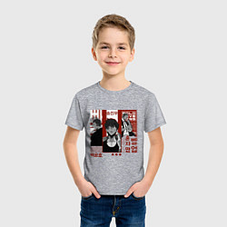 Футболка хлопковая детская Solo leveling Rank S, цвет: меланж — фото 2