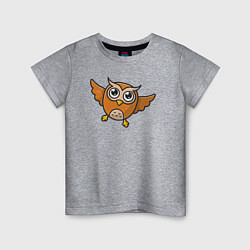 Детская футболка Забавная сова