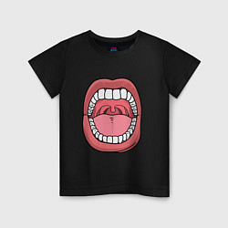 Детская футболка Открытый рот