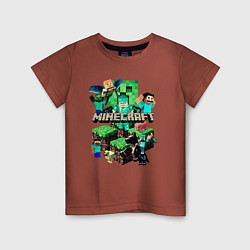 Детская футболка Персонажи из Minecraft