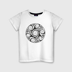 Детская футболка Круглый кельтский узор