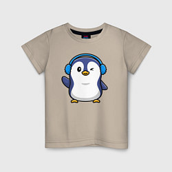 Детская футболка Привет от пингвина