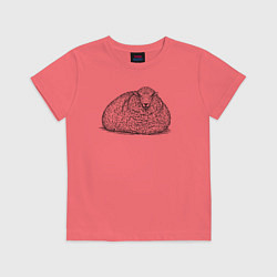 Детская футболка Овца лежит