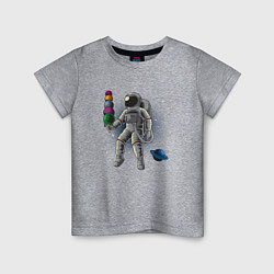 Детская футболка Космонавт мороженое