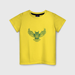 Детская футболка Векторная сова