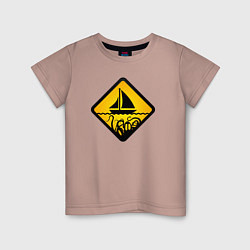 Детская футболка Знаки опасности - осьминог